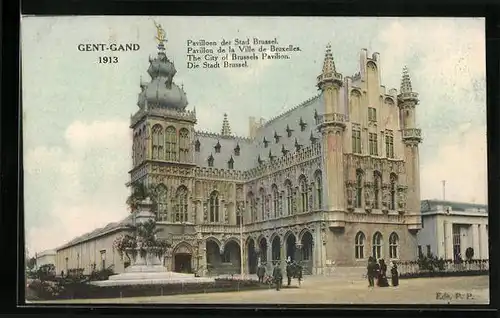 AK Gand, Exposition 1913, Pavillon de la Ville de Bruxelles