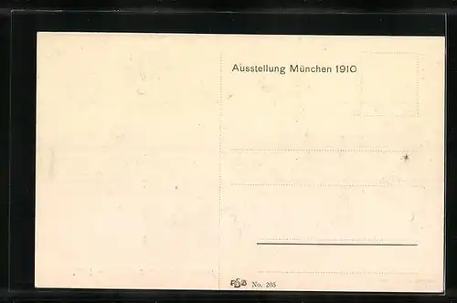 AK München, Ausstellung 1910, Flussgott