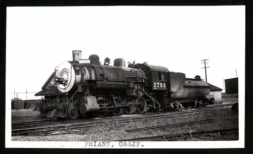 Fotografie unbekannter Fotograf, Ansicht Friant / CA, Dampflok Nr. 2793, Lokomotive, Eisenbahn USA