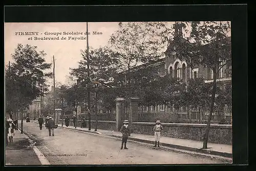 AK Firminy, Groupe Scolaire du Mas et Boulevard de Fayolle