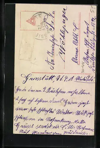 AK Ohne Bezugsschein, Junge Frau mit Baby auf dem Arm, Kriegsnot