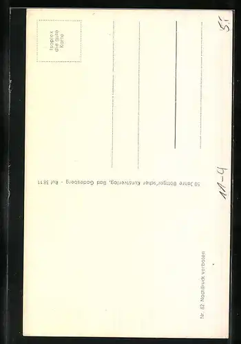 AK Ich komme!, Eisenbahn fährt durch Wald