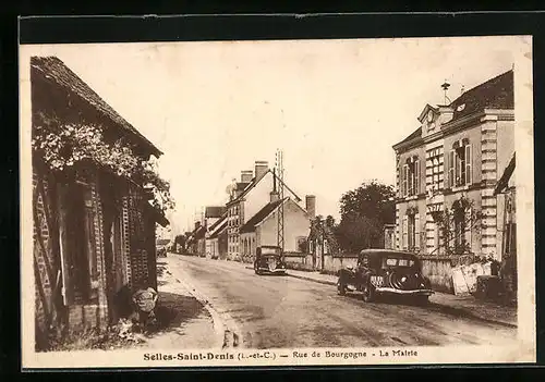 AK Selles-Saint-Denis, Rue de Bourgogne, La Mairie