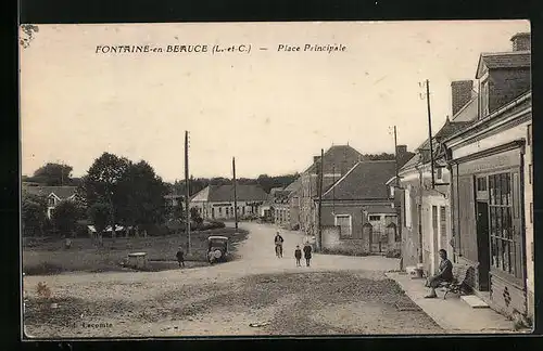 AK Fontaine-en-Beauce, Place Principale