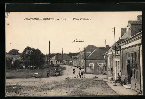 AK Fontaine-en-Beauce, Place Principale
