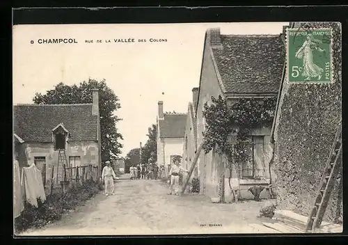 AK Champcol, Rue de la Vallée des Colons