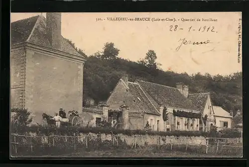 AK Villedieu-en-Beauce, Quartier de Bouillant