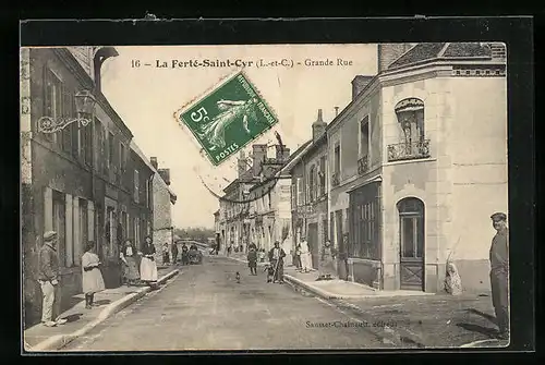 AK La Ferté-Saint-Cyr, Grande Rue
