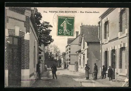 AK Neung-sur-Beuvron, Rue Charles-Albert