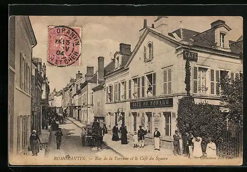 AK Romorantin, Rue de la Varenne et le Cafe du Square