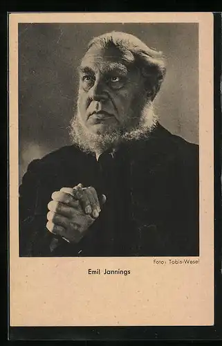 AK Schauspieler Emil Jannings in einer Filmszene