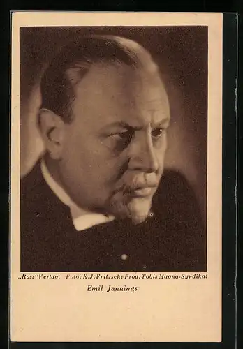 AK Schauspieler Emil Jannings im Halbprofil