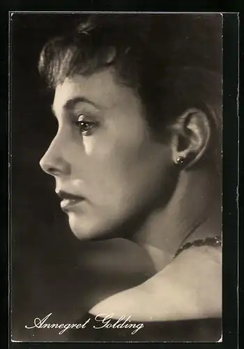 AK Schauspielerin Annegret Golding, Seitenportrait