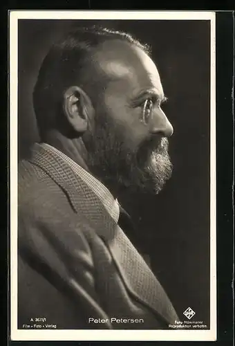 AK Schauspieler Peter Petersen, Seitenportrait