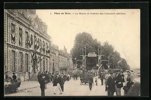 AK Blois, Fête de Blois, La Mairie et l`entrée des Concours spéciaux