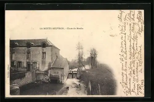 AK La Motte-Beuvron, Chute du Moulin