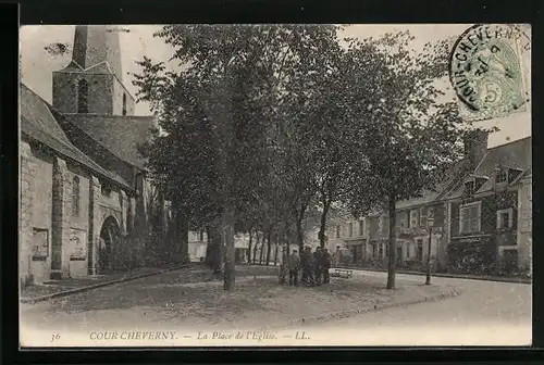 AK Cour-Cheverny, La Place de l`Eglise