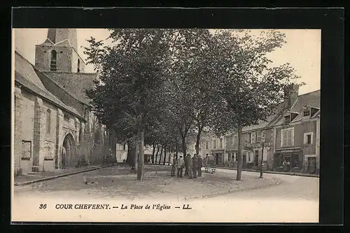 AK Cour-Cheverny, La Place de l`Église