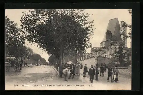 AK Blois, Avenue de la Gare et Pavillon-d`Anne de Bretagne