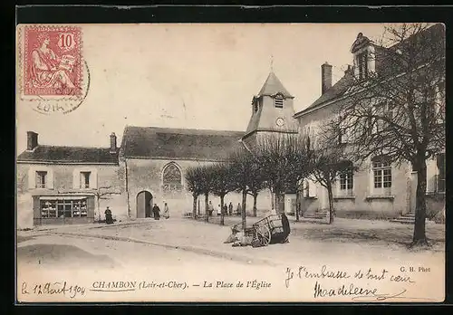 AK Chambon, La Place de l`Église