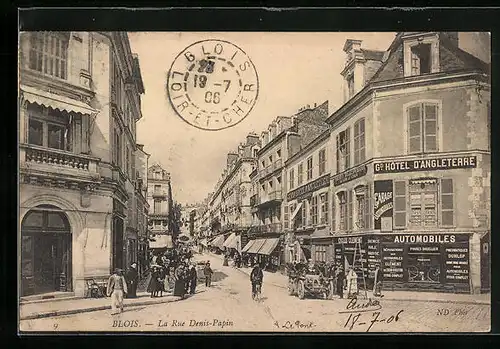 AK Blois, La Rue Denis-Papin