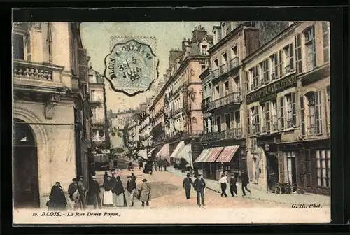 AK Blois, La Rue Denis-Papin
