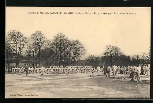 AK Lamotte-Beuvron, La Gymnastique, Exercice de la pompe