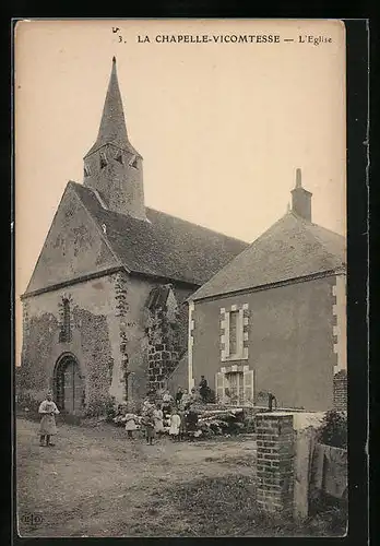 AK La Chapelle-Vicomtesse, L`Eglise