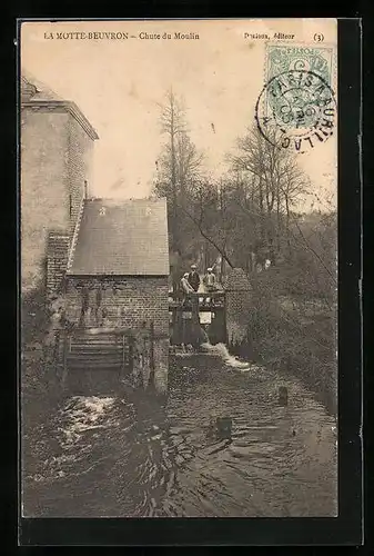 AK La Motte-Beuvron, Chute du Moulin