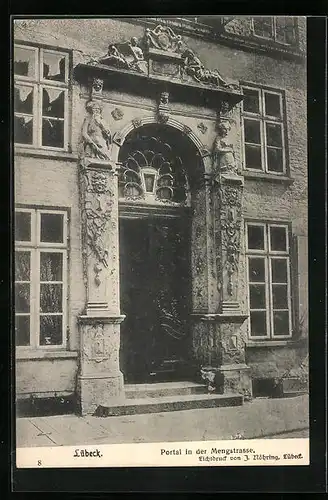 AK Lübeck, Portal in der Mengstrasse