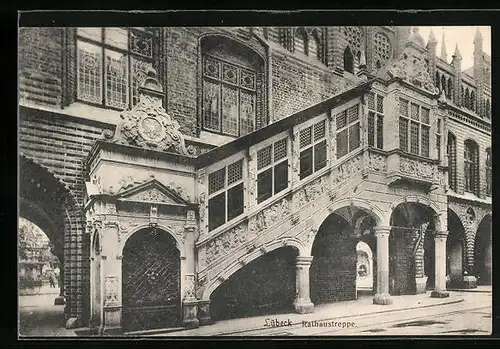 AK Lübeck, Rathaustreppe