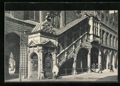 AK Lübeck, Rathaustreppe