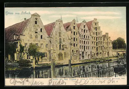 AK Lübeck, Partie an der Trave