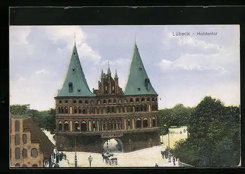 AK Lübeck, Blick auf das Holstentor