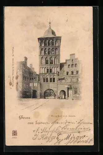 AK Lübeck, Burgthor von Innen