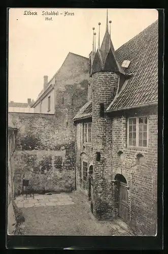 AK Lübeck, Schabbel-Haus, Hof
