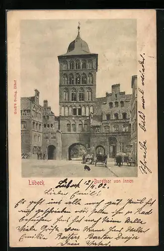 AK Lübeck, Burgtor von innen