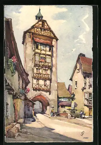 Künstler-AK Riquewihr, Dolder