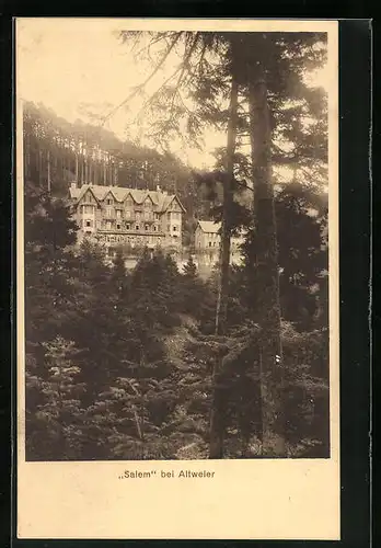 AK Altweier, Blick aufs Sanatorium Salem