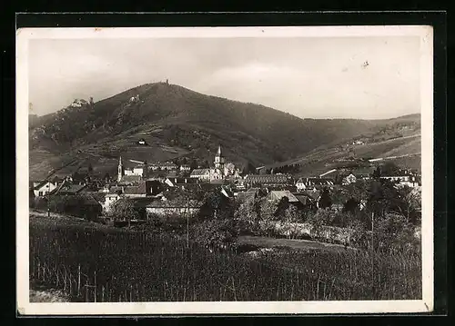 AK Rappoltsweiler, Ortsansicht mit Ulrichsburg