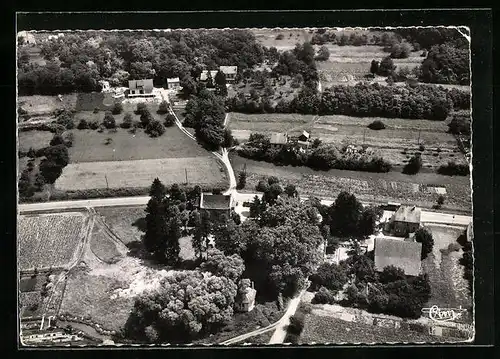 AK Brunstatt, Pelerinage de la Croix du Burn, Vue aerienne