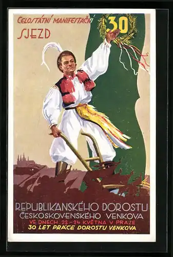 Künstler-AK Celostatni manifestacni sjezd