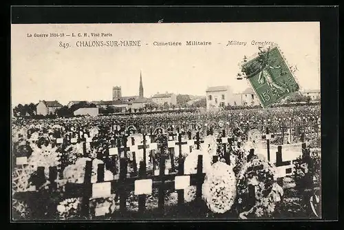 AK Chalons-sur-Marne, Cimetiere Militaire