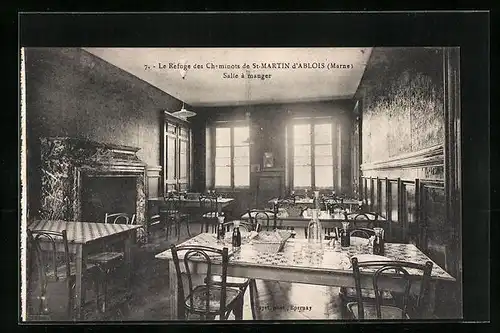 AK St. Martin d`Ablois, La Refuge des Cheminots, Salle a manger