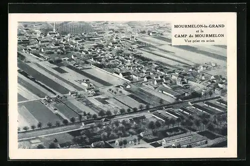 AK Mourmelon-le-Grand, Vue prise en avion