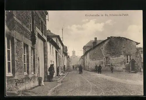 AK St. Hilaire-le-Petit, Kirchstrasse
