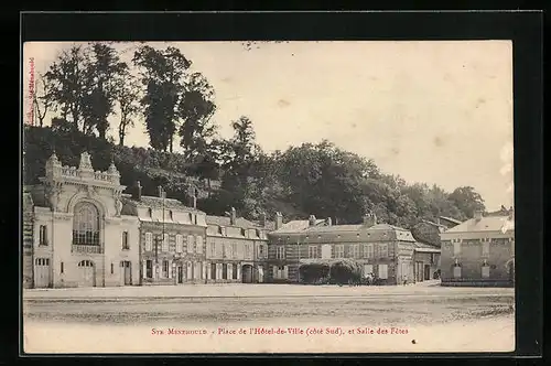 AK Ste-Ménehould, Place de l`Hôtel-de-Ville et Salle des Fêtes