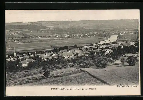 AK Vincelles, la Vallée de la Marne