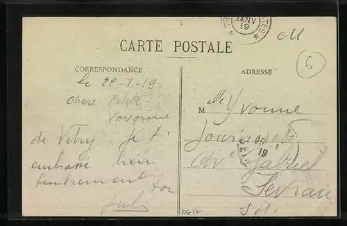 AK Vitry-le-Francois, Vue prise sur le Canal