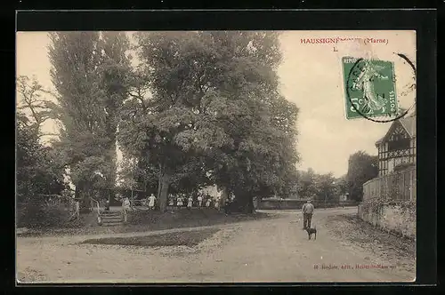 AK Haussignémont, Une rue
